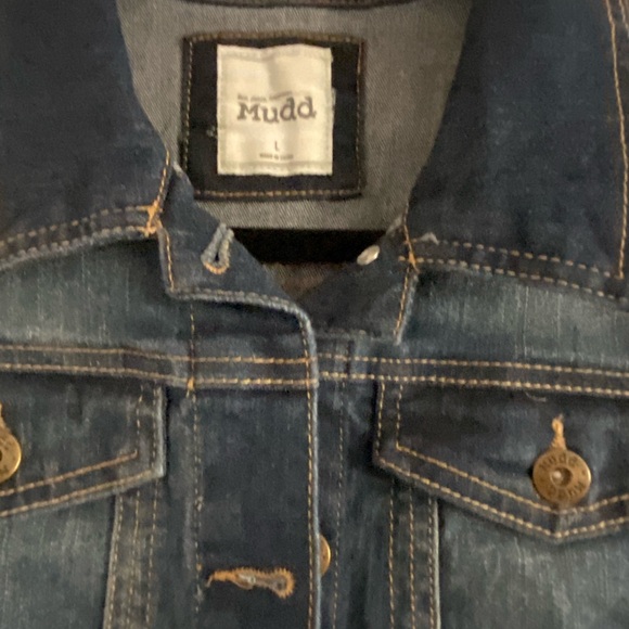 MUDD Sleeveless Denim Jacket - Picture 3 of 5